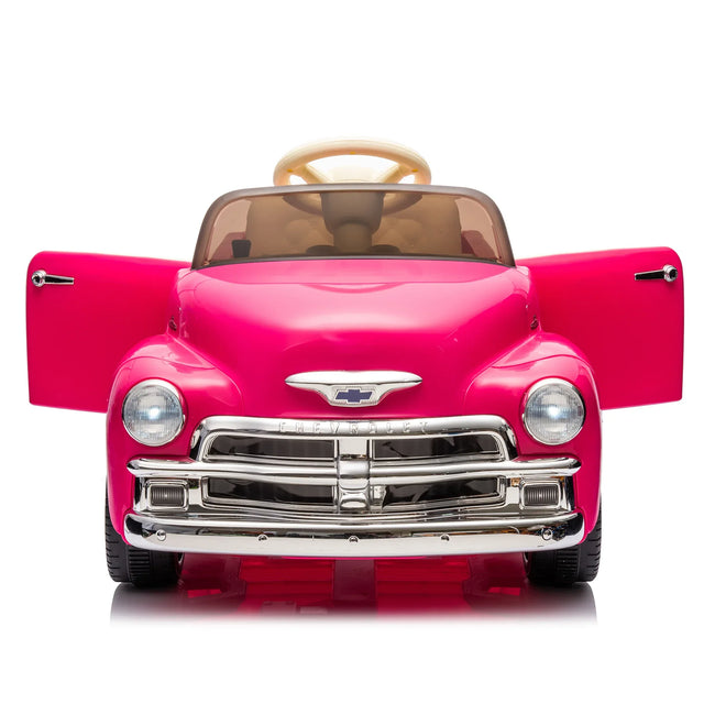 12V Pink Licensed Chevrolet Ride On Truck Car - Omega Lifestyles