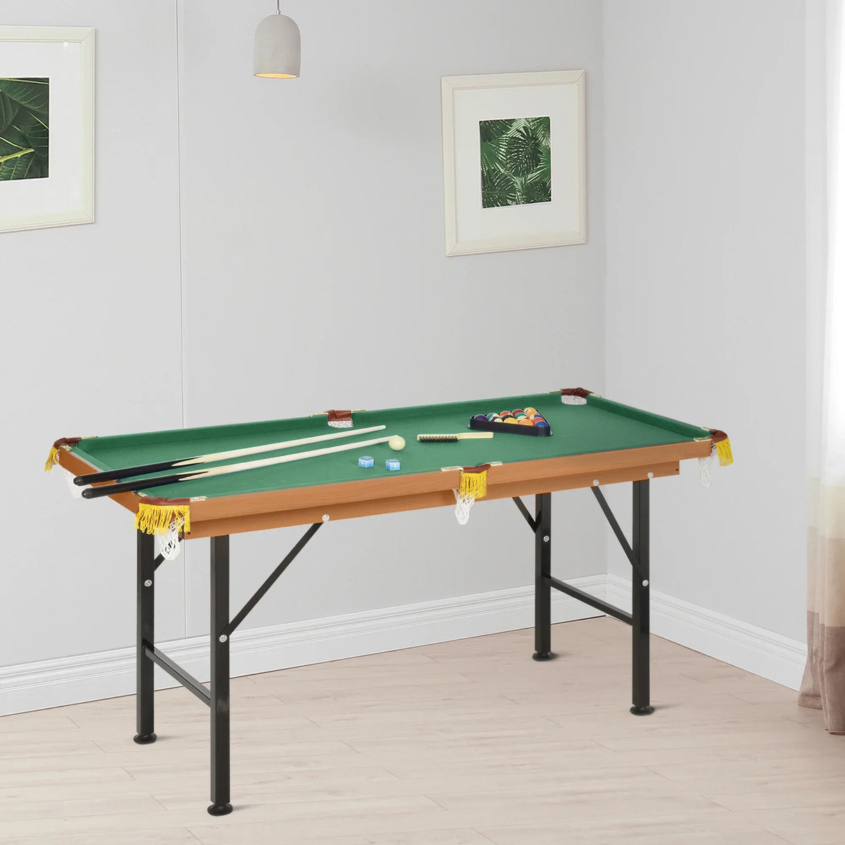 Portable Folding Miniature Billiards Pool Table With Full Set - Omega Lifestyles
