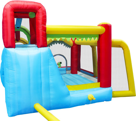 7-in-1 Inflatable Outdoor Water Park Bounce House - Omega Lifestyles