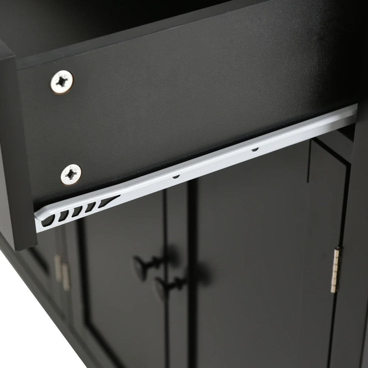 Kitchen Island Cart With Solid Wood Top And Storage - Omega Lifestyles