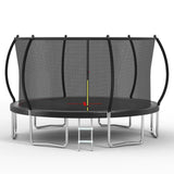 14-Inch Extra Stable 14FT Steel Frame Outdoor Trampoline - Omega Lifestyles