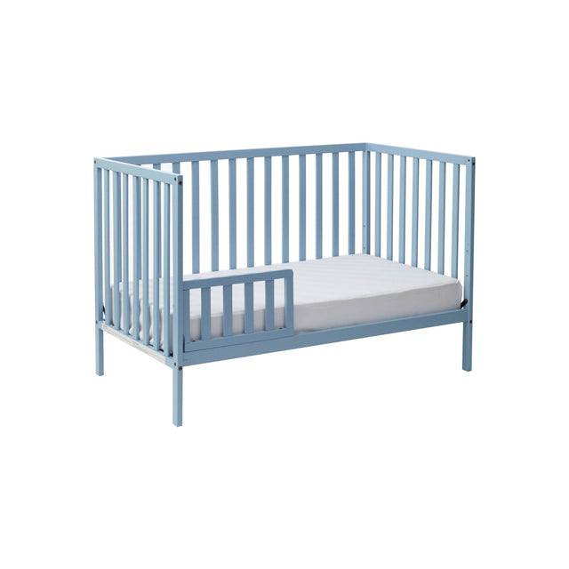 3-in-1 Convertible Solid Wood Baby Blue Crib - Omega Lifestyles