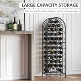 Lockable Wrought Iron Wine Rack With Renaissance Scrollwork - Omega Lifestyles