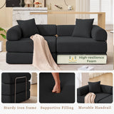 Modular Folding Convertible Corduroy Sofa Bed - Omega Lifestyles