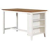 5-Piece Counter Height Rustic Farmhouse Dining Table Set - Omega Lifestyles