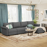 Modular 5-Seater Memory Foam Sectional Sofa Couch - Omega Lifestyles