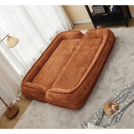 Convertible Adjustable Position Chenille Lazy Loveseat Sofa - Sleep Galleria