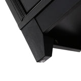 Modern Black Particle Board MDF TV Stand Cabinet - Omega Lifestyles