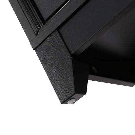Modern Black Particle Board MDF TV Stand Cabinet - Omega Lifestyles