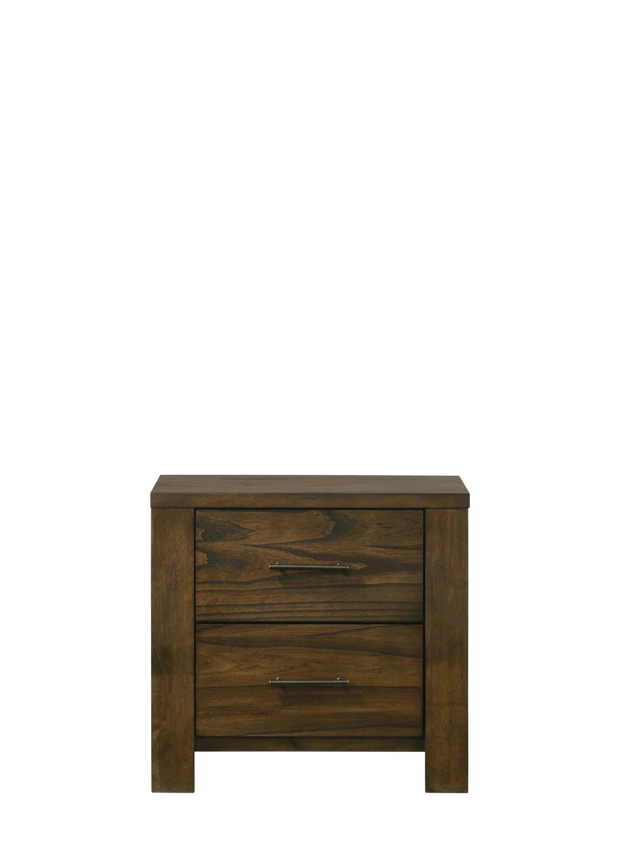 Oak Finish Synthetic Wood Classic Storage Nightstand - Omega Lifestyles