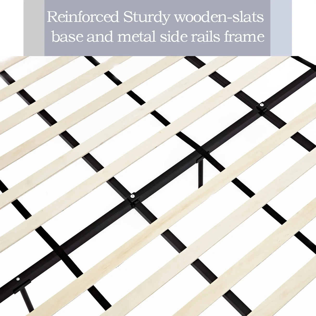 California King Contemporary Boucle Upholstered Bed Frame - Omega Lifestyles