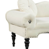 Modern Velvet Upholstered Loveseat Sofa With Pillows - Omega Lifestyles