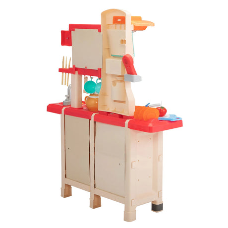 Kids Kitchen Playset Toy With 65 Accessories and Sounds - Omega Lifestyles