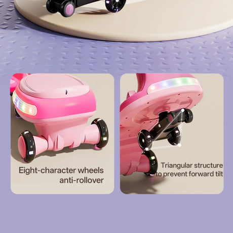 12V Electric Kids Wiggle Car With Bluetooth Lights - Omega Lifestyles