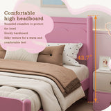 Queen Pink Solid Wood Platform Bed Frame - Omega Lifestyles