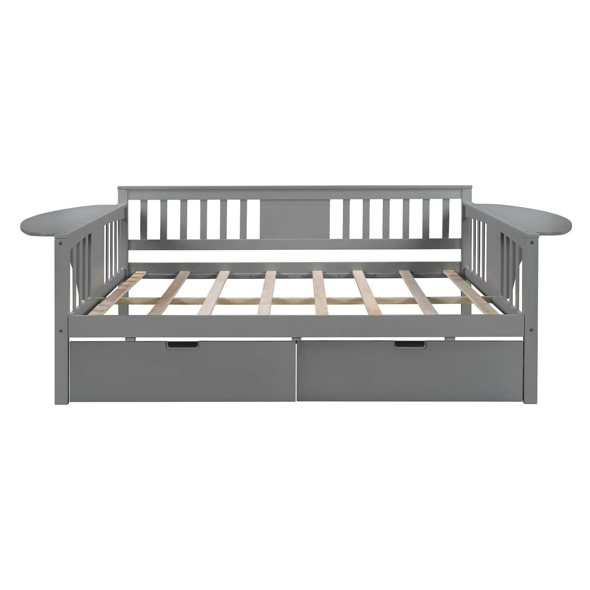 Full Full Size Solid Wood Daybed With Two Drawers - Omega Lifestyles