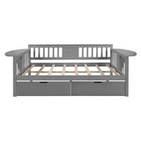 Full Full Size Solid Wood Daybed With Two Drawers - Omega Lifestyles