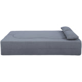 Full Size Convertible Teddy Fabric Sofa Bed With Pillows - Omega Lifestyles