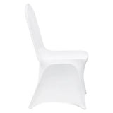 Stretch Spandex Universal White Folding Chair Covers 150PCS Pack - Omega Lifestyles