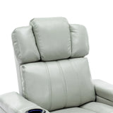 Modern PU Leather Power Recliner Chair With Bluetooth Speaker - Omega Lifestyles