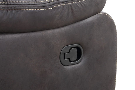 Gray Fabric Swivel Gliding Recliner Chair - Omega Lifestyles