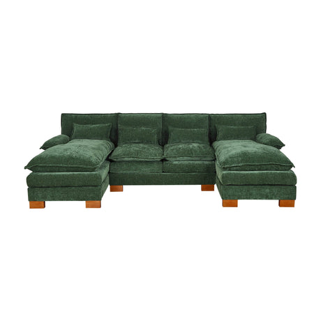 Chenille Fabric 3-Seat Combination Sofa - Omega Lifestyles