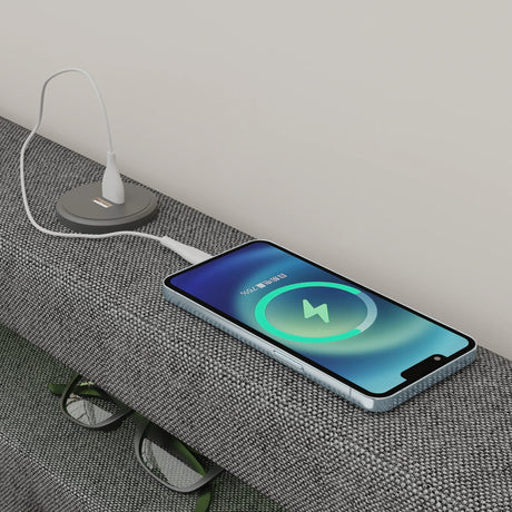 Twin Upholstered Bed Frame With Storage Drawers And USB Charging - Omega Lifestyles