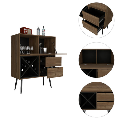 Modern Orchid Bar Storage Cabinet With Drawers - Omega Lifestyles