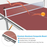 Mid-Size Foldable Portable Indoor Outdoor Ping Pong Table - Omega Lifestyles