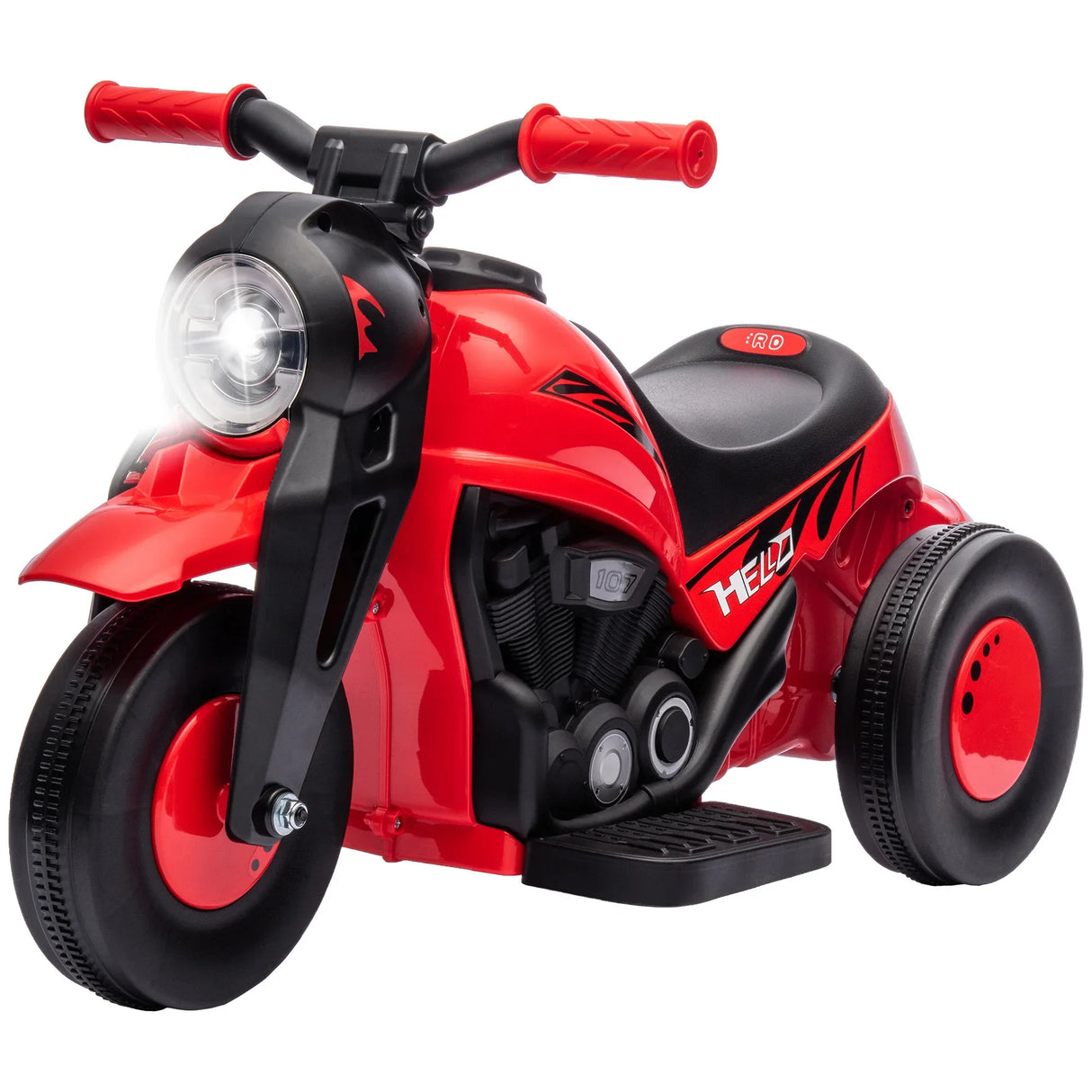 6V Red Toddler Electric Motorcycle With Bubbles Music - Omega Lifestyles