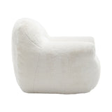 Faux Fur Comfy Bean Bag Chair With Back Support - Omega Lifestyles