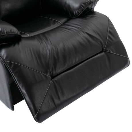 360-Degree Swivel Manual Rocking Leather Gel Recliner Chair - Omega Lifestyles