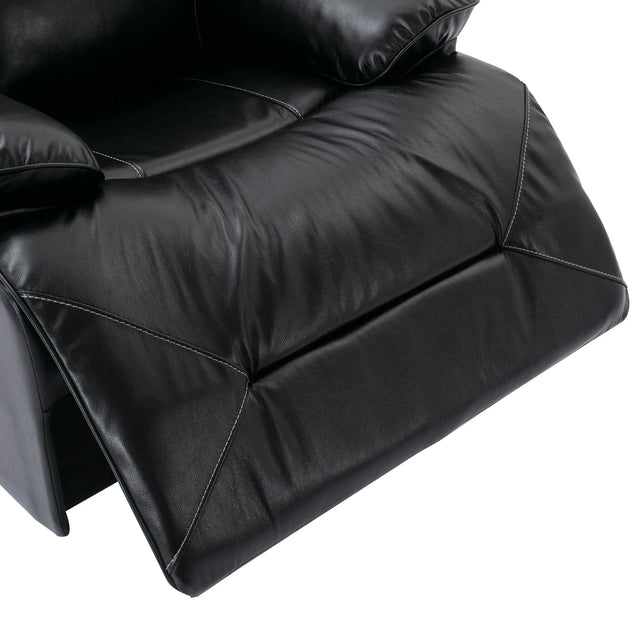360-Degree Swivel Manual Rocking Leather Gel Recliner Chair - Omega Lifestyles