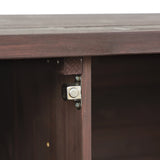 Farmhouse Solid Fir Wood Outdoor Bar Cart With Stainless Steel Top - Omega Lifestyles