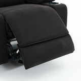 Medium-Firm Corduroy Remote-Controlled Heating Massage Recliner - Omega Lifestyles