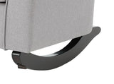 Light Gray Linen Wooden Frame Rocking Chair - Omega Lifestyles