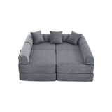 Convertible Corduroy Memory Foam Folding Sofa Bed - Omega Lifestyles