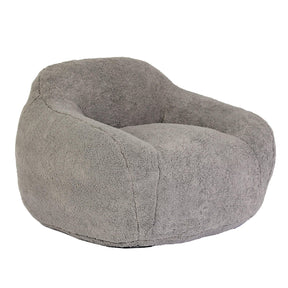 Memory Foam Teddy Fabric Bean Bag Chair With Armrests - Omega Lifestyles