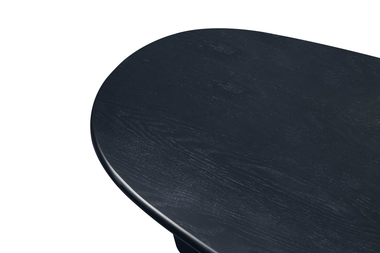 51-Inch Oval Tapered Tabletop MDF Coffee Table - Sleep Galleria