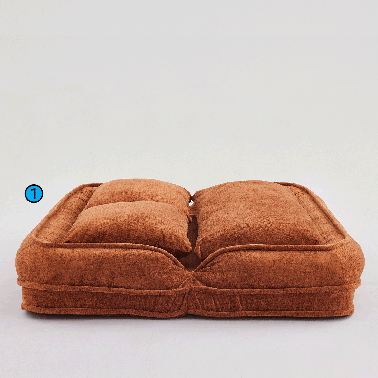 Convertible Adjustable Position Chenille Lazy Loveseat Sofa - Sleep Galleria