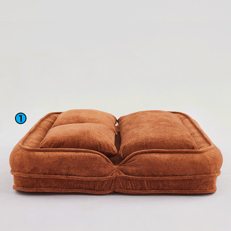 Convertible Adjustable Position Chenille Lazy Loveseat Sofa - Sleep Galleria