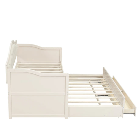 Twin Daybed With Pull-Out Trundle And Storage Drawers - Omega Lifestyles