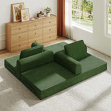 Convertible Folding Soft Corduroy 3-Seat Sofa Bed - Omega Lifestyles