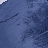 Minky Velvet Memory Foam Bean Bag Chair Navy - Omega Lifestyles