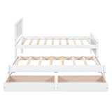 Twin Platform Bed With Trundle And Storage Drawers - Omega Lifestyles