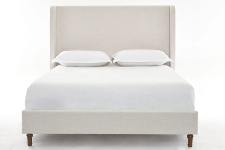 California King Contemporary Fabric Metal Upholstered Bed Frame - Omega Lifestyles