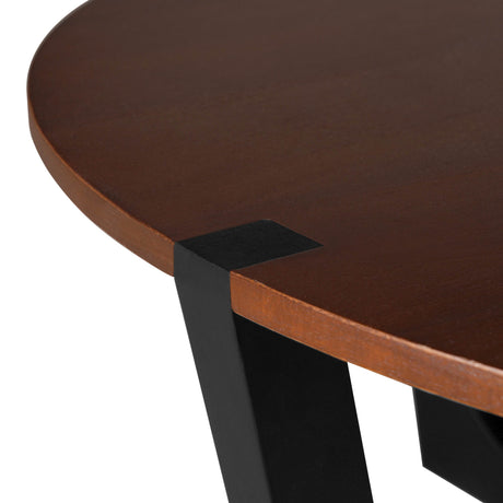 Acacia Solid Wood Round Coffee Table 44-Inch - Sleep Galleria