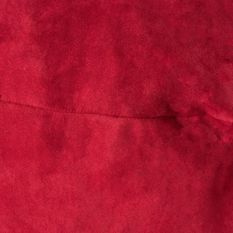 Cylindrical Foam Filled Polyester Red Bean Bag Chair - Omega Lifestyles