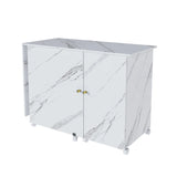 Foldable Adjustable Sewing Machine Table With Storage Cabinet - Omega Lifestyles
