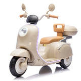 12V Dual Motor Kids Three-Wheel Electric Ride-On Motorcycle - Omega Lifestyles